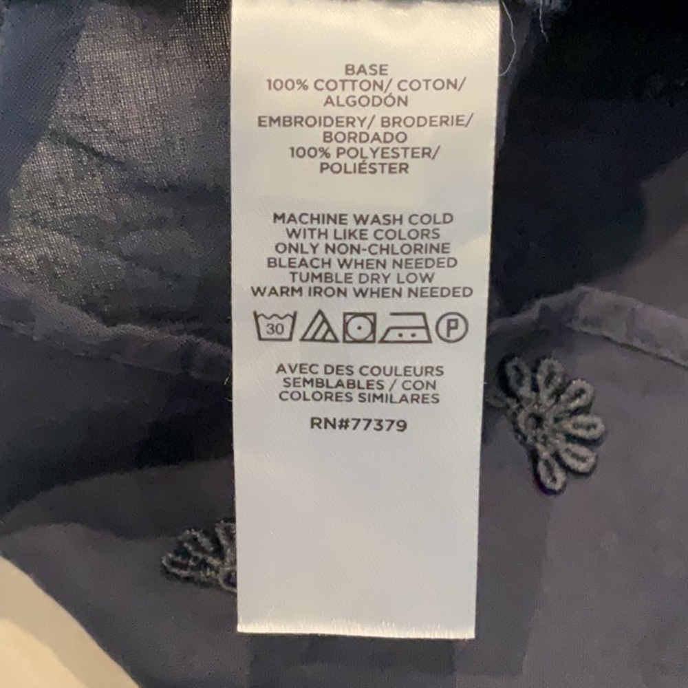 Ann Taylor Cotton Embroidery Top - Picture 7 of 14